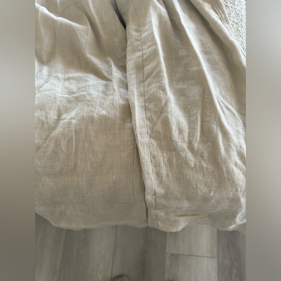 Zara Wide Legged Linen Pant Sand - Picture 6 of 6